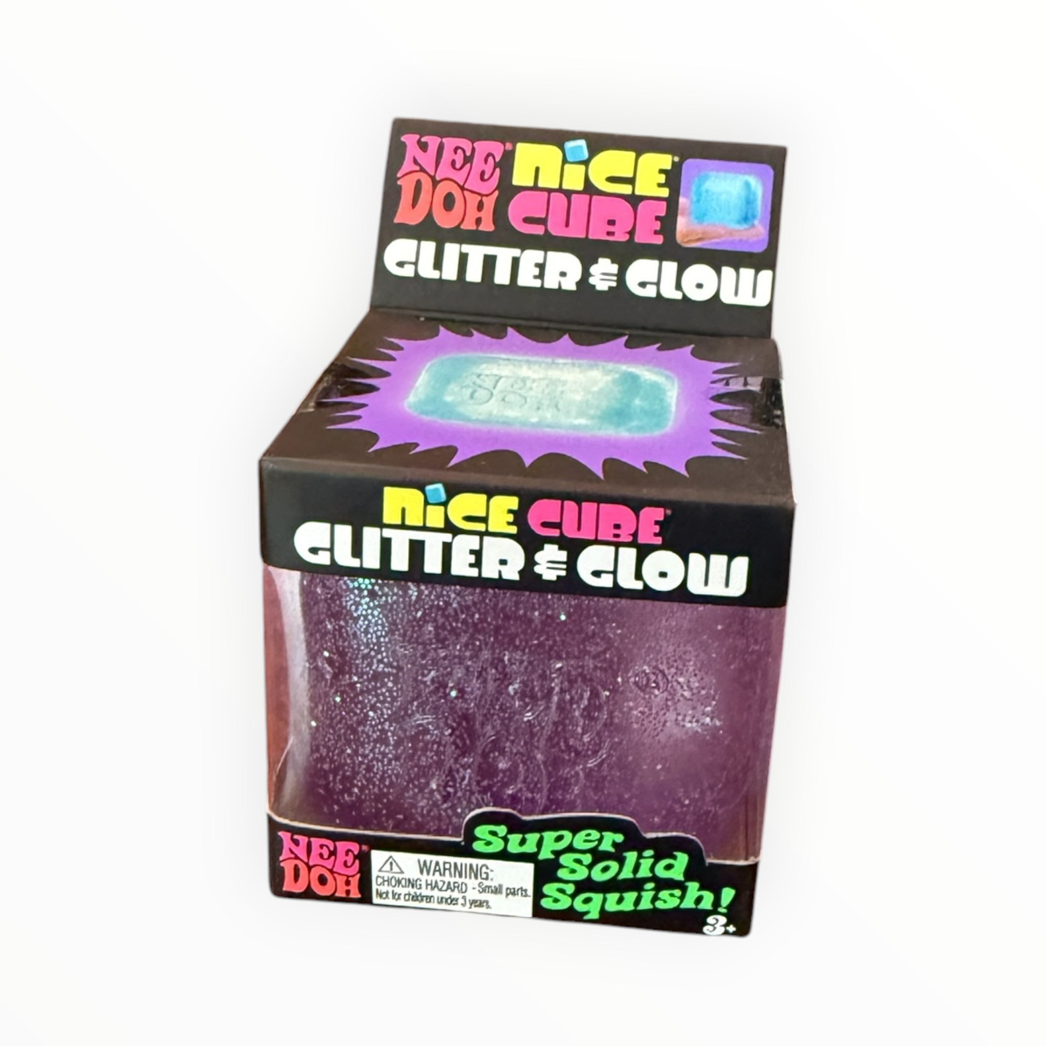 NeeDoh Glitter & Glow Nice Cube