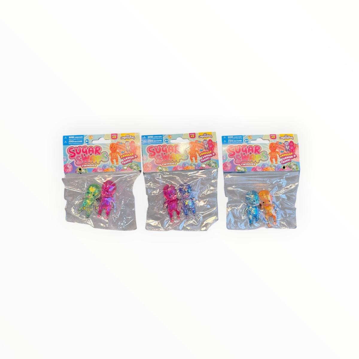 Southern Charm Collectibles Sugar Swaps Twinsies glittery sensory toy pairs in sealed retail packaging